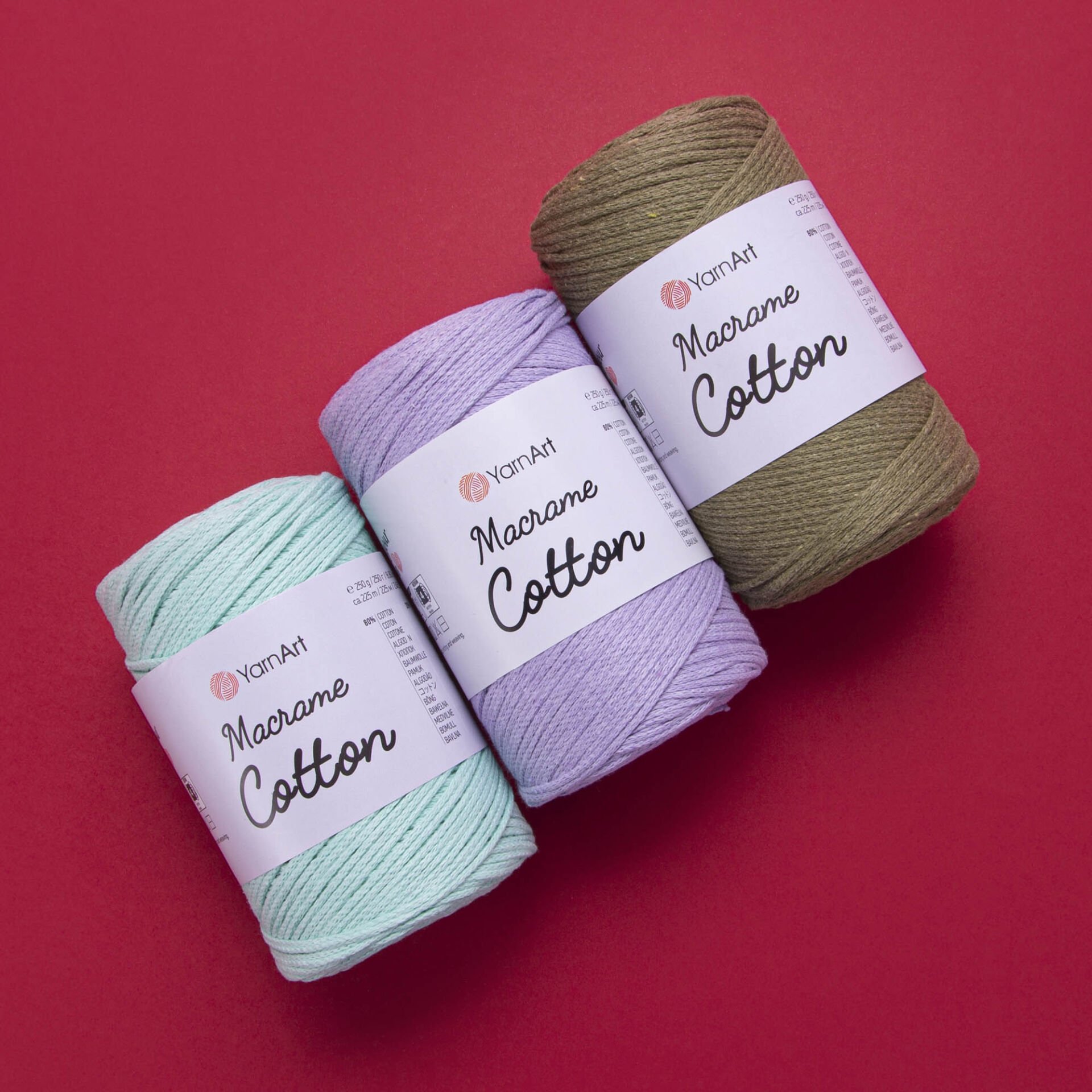YARNART MACRAME COTTON - MACRAME CORD