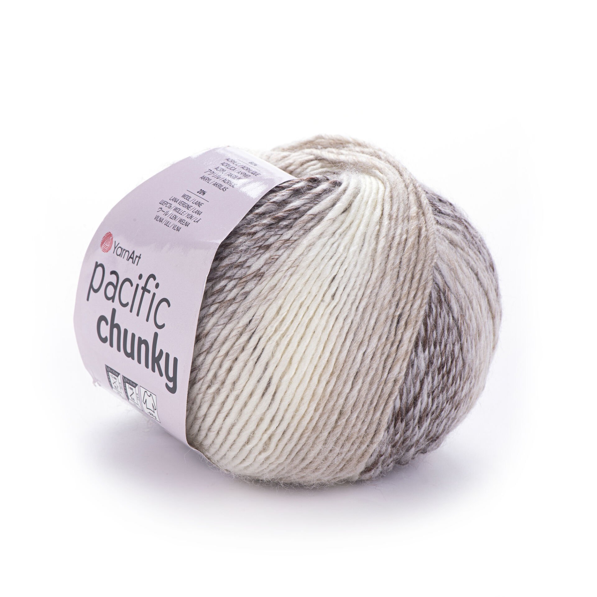 YARNART PACIFIC CHUNKY - MULTICOLOR KNITTING YARN VARIEGATED - 312