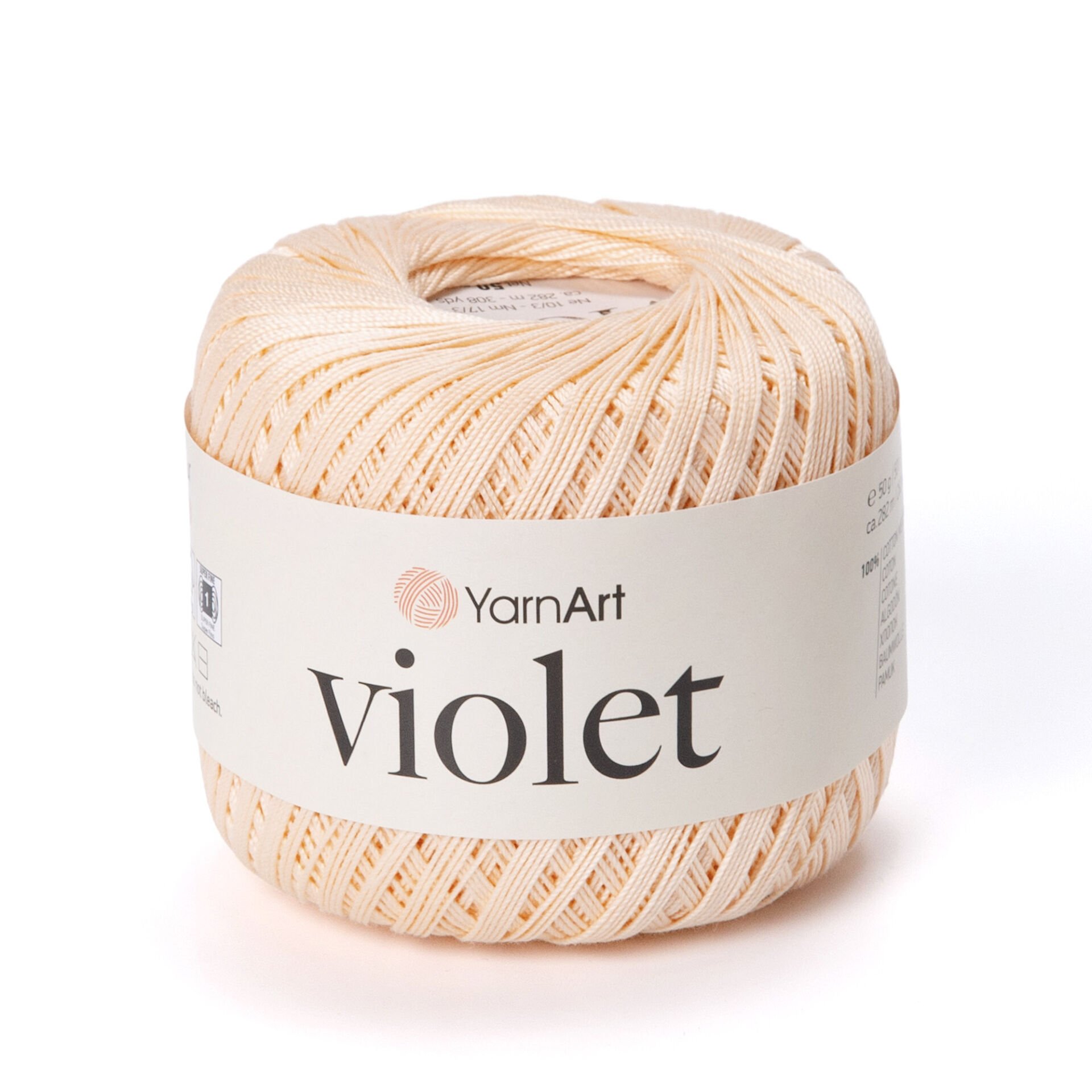 YARNART VIOLET - MERCERIZED LACE YARN LIGHT PINKISH ORANGE - 5303