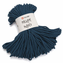 YARNART MACRAME BRAIDED - MACRAME CORD PETROL BLUE - 789