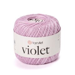 YARNART VIOLET - MERCERIZED LACE YARN LILAC - 5049
