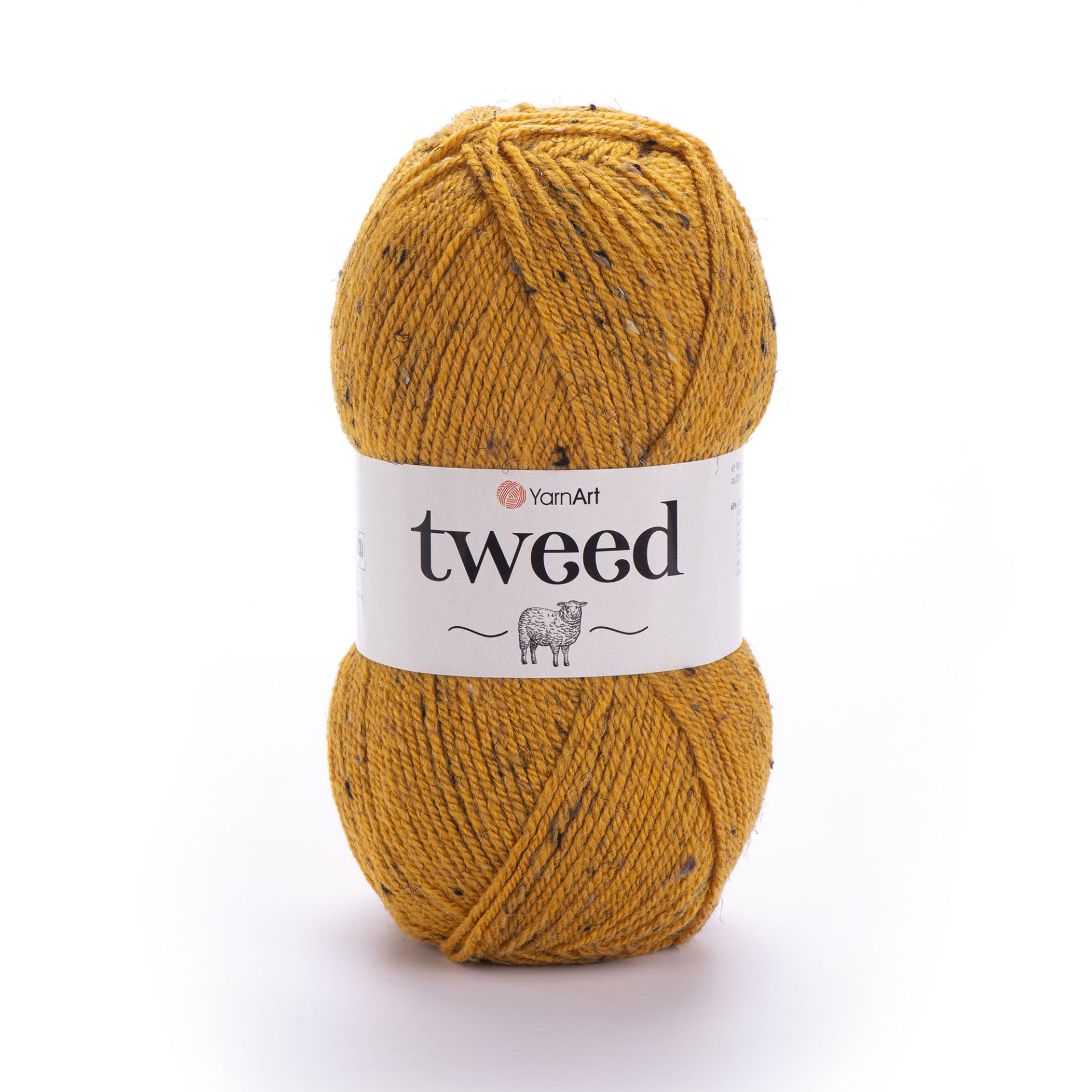 YARNART TWEED - KNITTING YARN ORANGE - 233