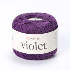 YARNART VIOLET - MERCERIZED LACE YARN EGGPLANT PURPLE - 5550