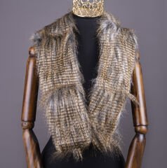 YARNART TUXEDE - FAUX FUR SHAWL VARIEGATED - 05