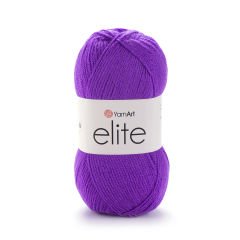 YARNART ELITE - KNITTING YARN PURPLE - 75