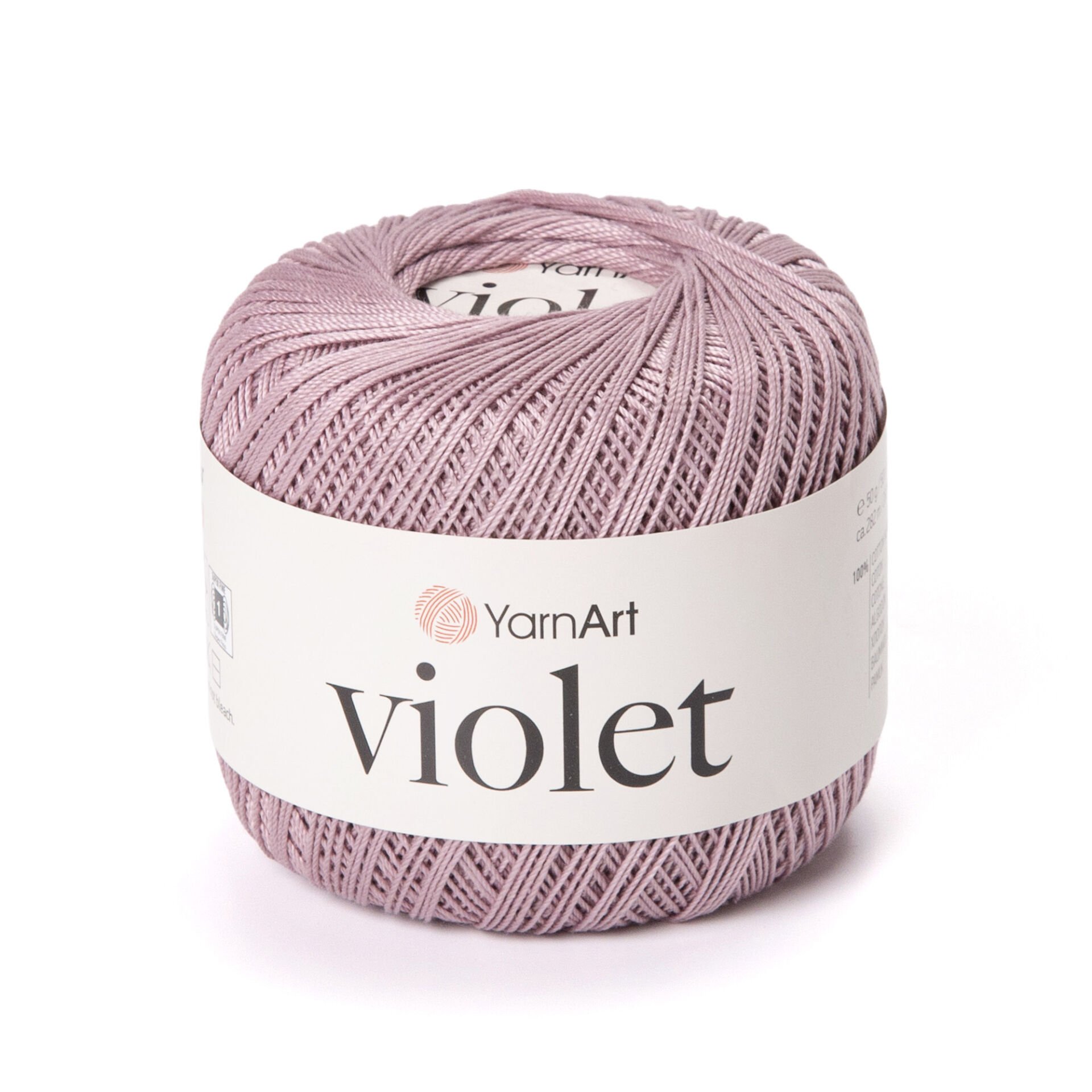 YARNART VIOLET - MERCERIZED LACE YARN LIGHT LILAC - 4931