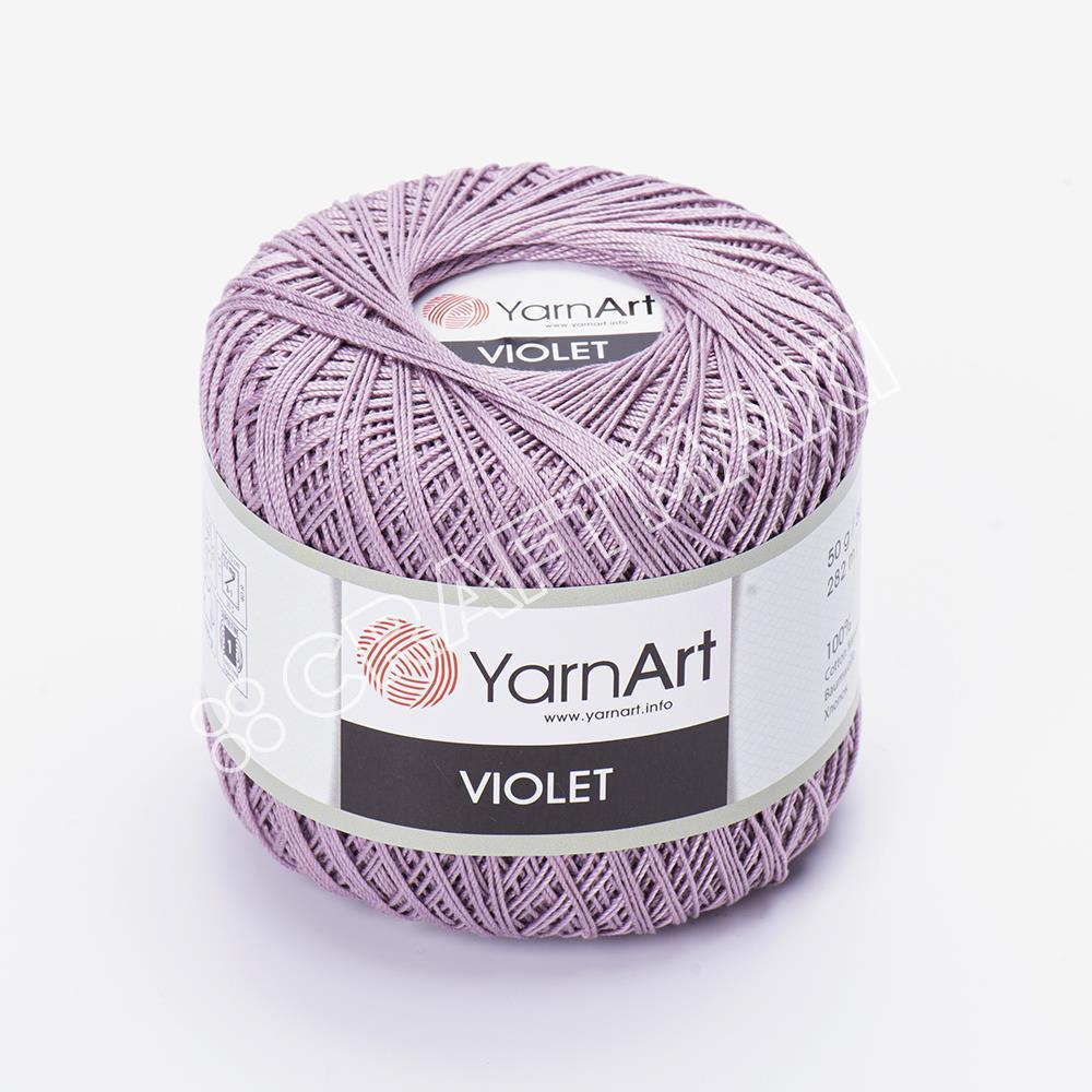 YARNART VIOLET - MERCERIZED LACE YARN LIGHT LILAC - 4931