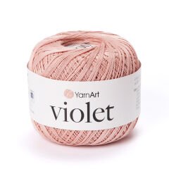 YARNART VIOLET - MERCERIZED LACE YARN DUSTY ROSE - 4105