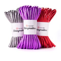 YARNART SHINYMALLOW - KNITTING YARN RED - 5409