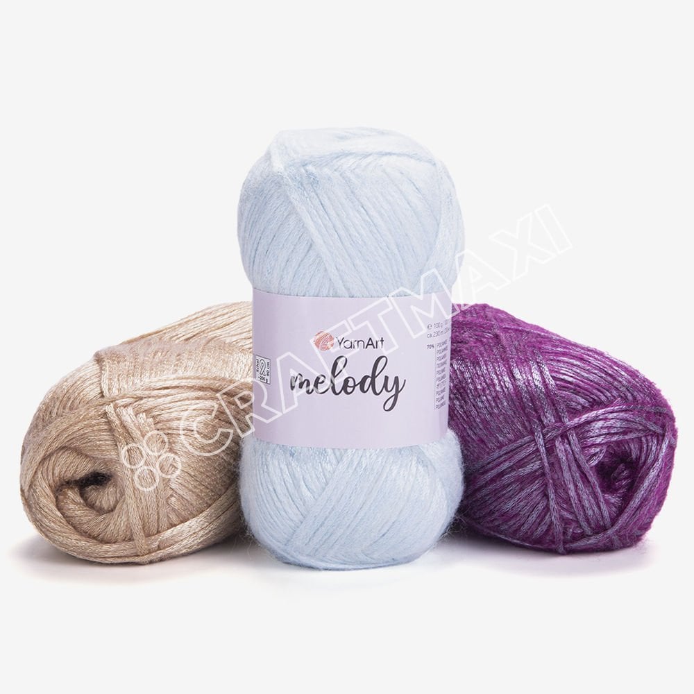 YARNART MELODY - SHINY KNITTING YARN