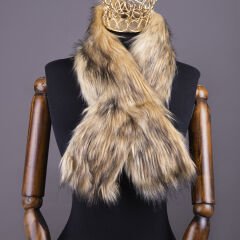 YARNART X-SCARF - FAUX FUR SHAWL VARIEGATED - 06