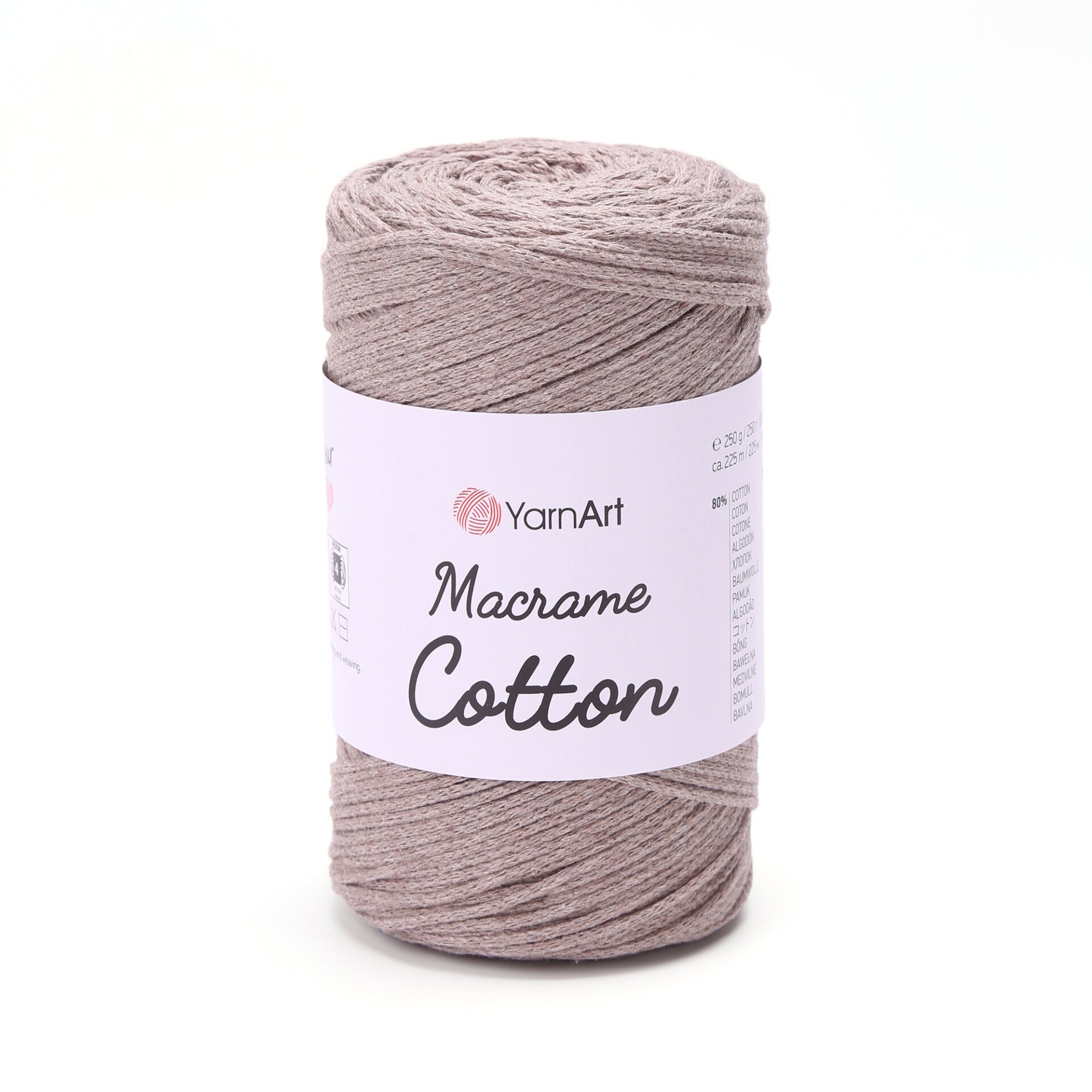 YARNART MACRAME COTTON - MACRAME CORD BEIGE - 768