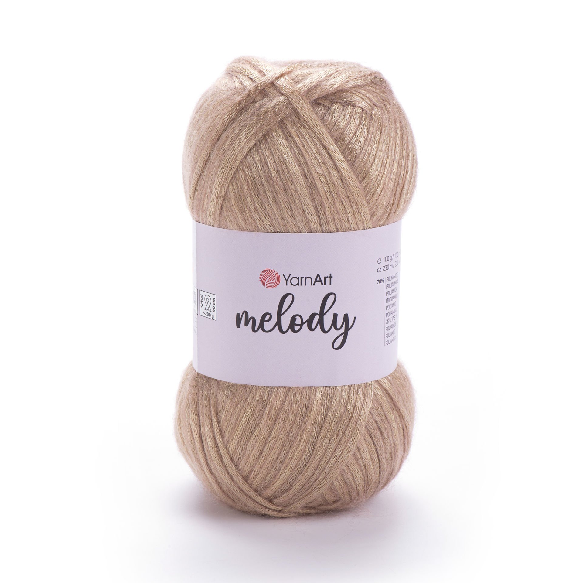 YARNART MELODY - SHINY KNITTING YARN BEIGE - 882