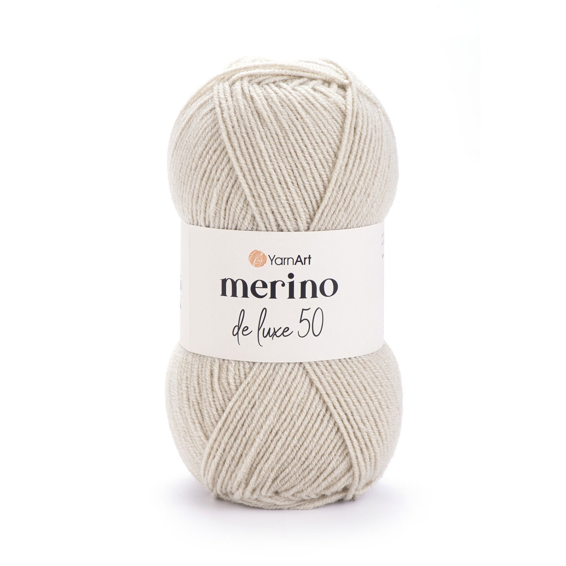 YARNART MERINO DE LUXE 50 - KNITTING YARN LIGHT BEIGE - 033