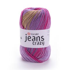 YARNART JEANS CRAZY - MULTICOLOR KNITTING YARN VARIEGATED - 8217