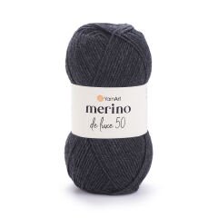 YARNART MERINO DE LUXE 50 - KNITTING YARN ANTHRACITE - 359