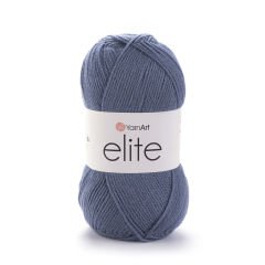 YARNART ELITE - KNITTING YARN BLUE-GREY - 842