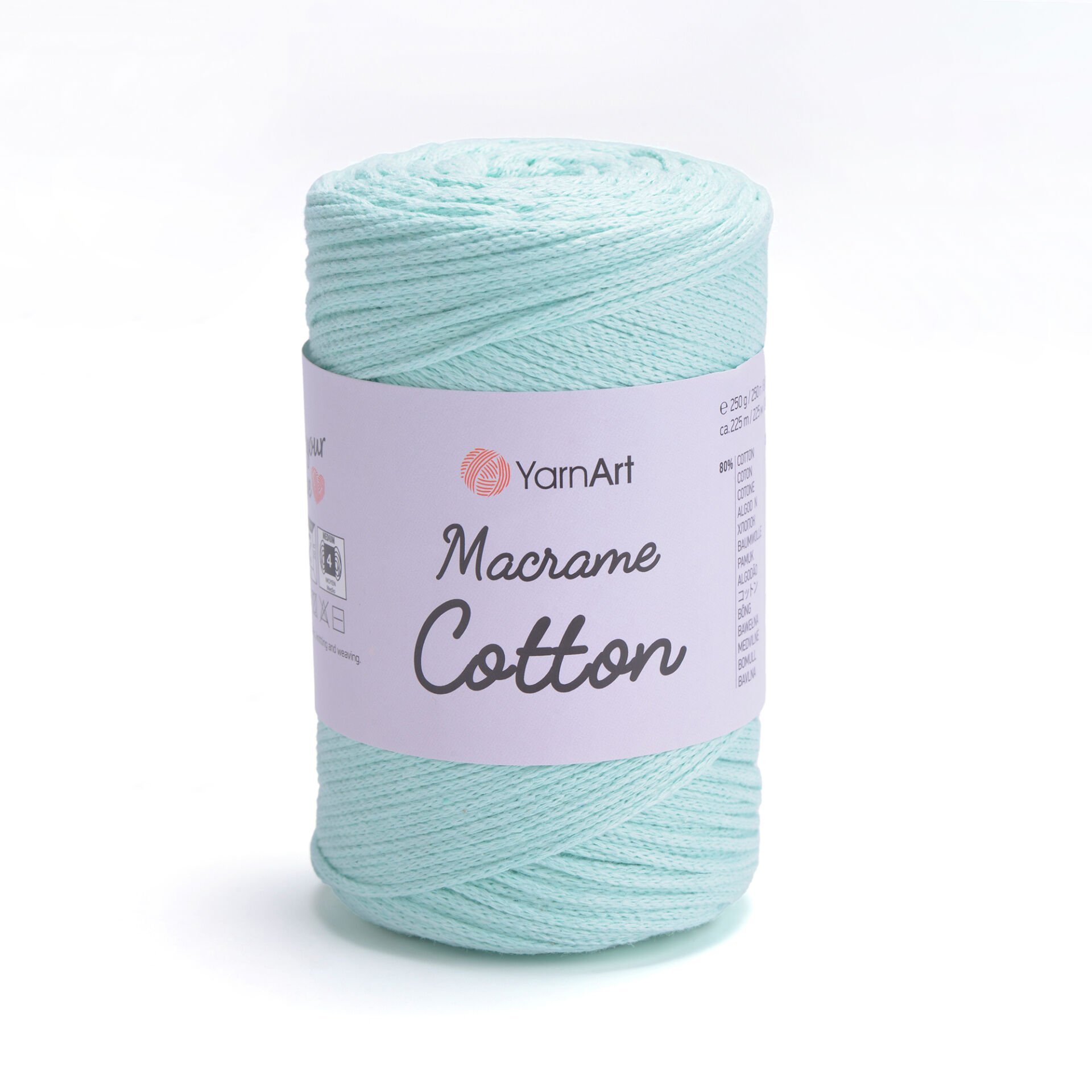 YARNART MACRAME COTTON - MACRAME CORD MINT - 775