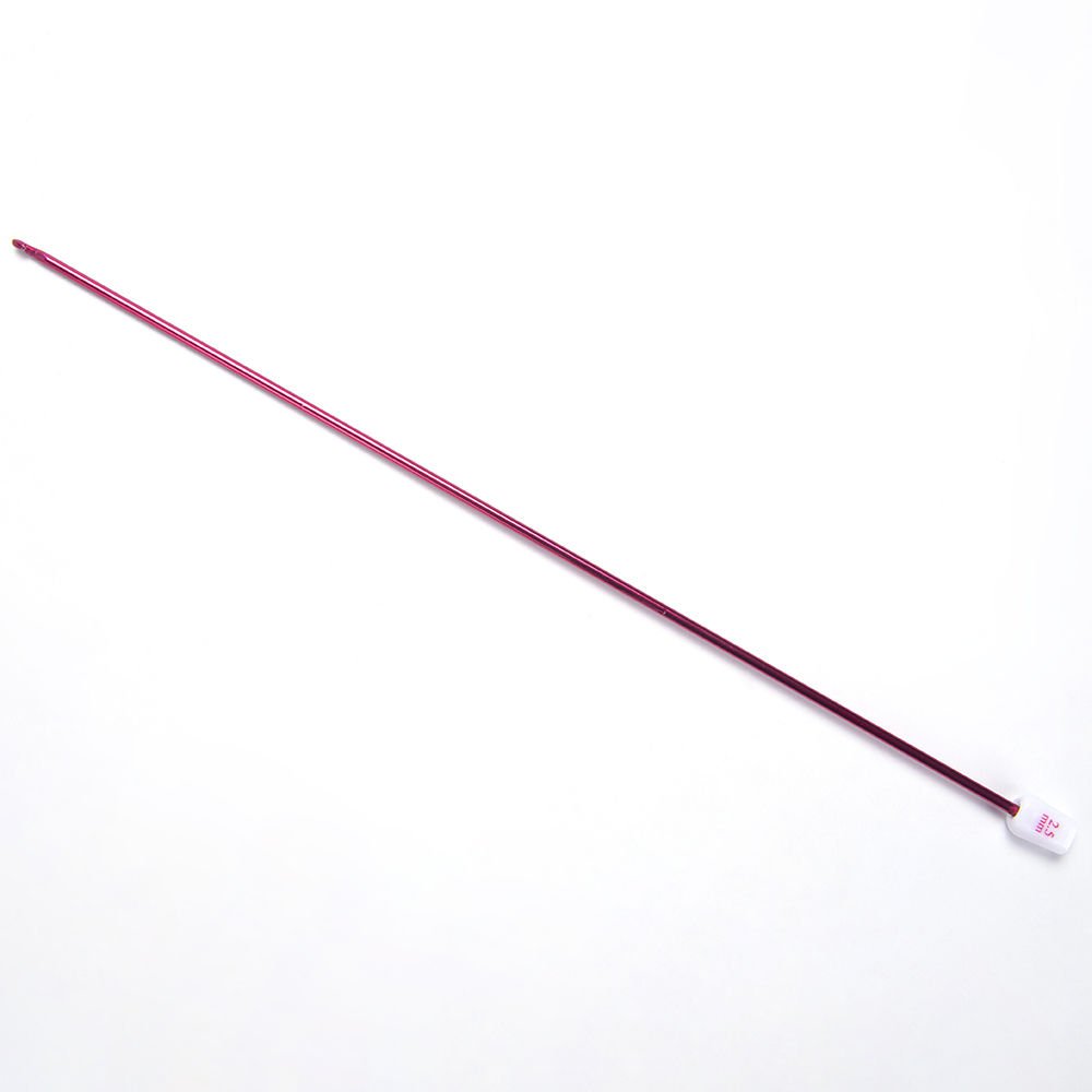 METAL TUNISIAN CROCHET HOOK 25 CM 2.5 MM - RED