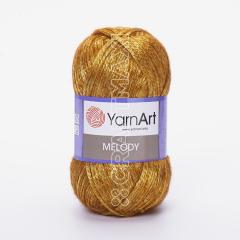 YARNART MELODY - SHINY KNITTING YARN DARK YELLOW - 892