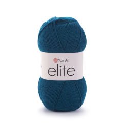YARNART ELITE - KNITTING YARN DARK PETROL BLUE - 850