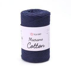 YARNART MACRAME COTTON - MACRAME CORD NAVY - 784