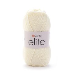 YARNART ELITE - KNITTING YARN LIGHT CREAM - 851