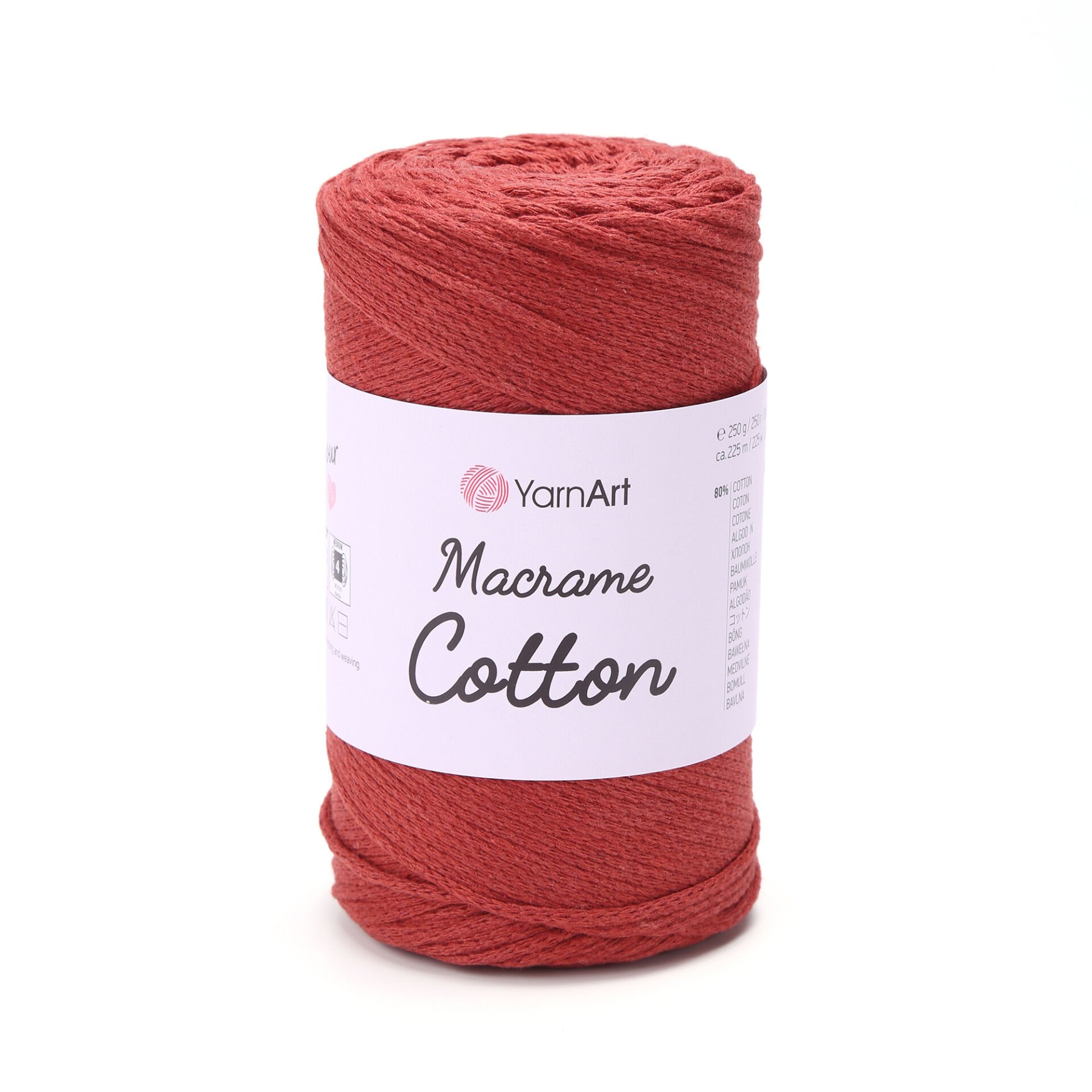 YARNART MACRAME COTTON - MACRAME CORD TERRACOTTA - 785