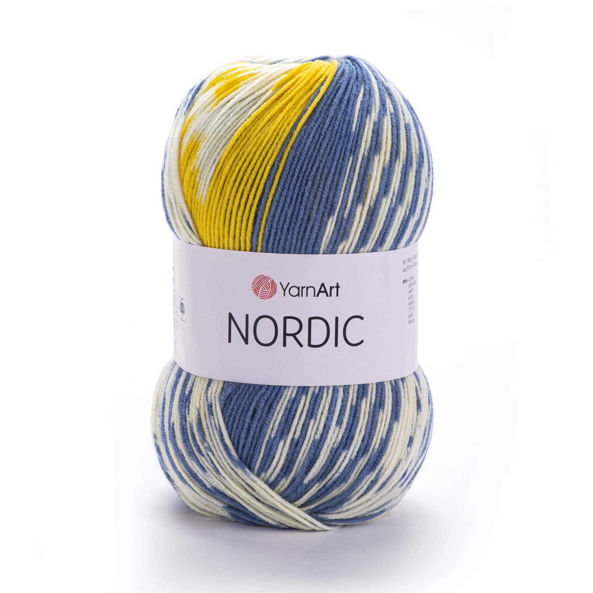 YARNART NORDIC - MULTICOLOR KNITTING YARN VARIEGATED - 669
