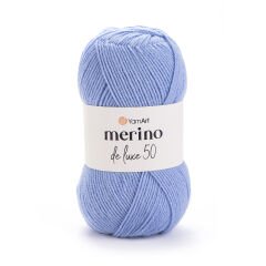 YARNART MERINO DE LUXE 50 - KNITTING YARN LIGHT BLUE - 3042