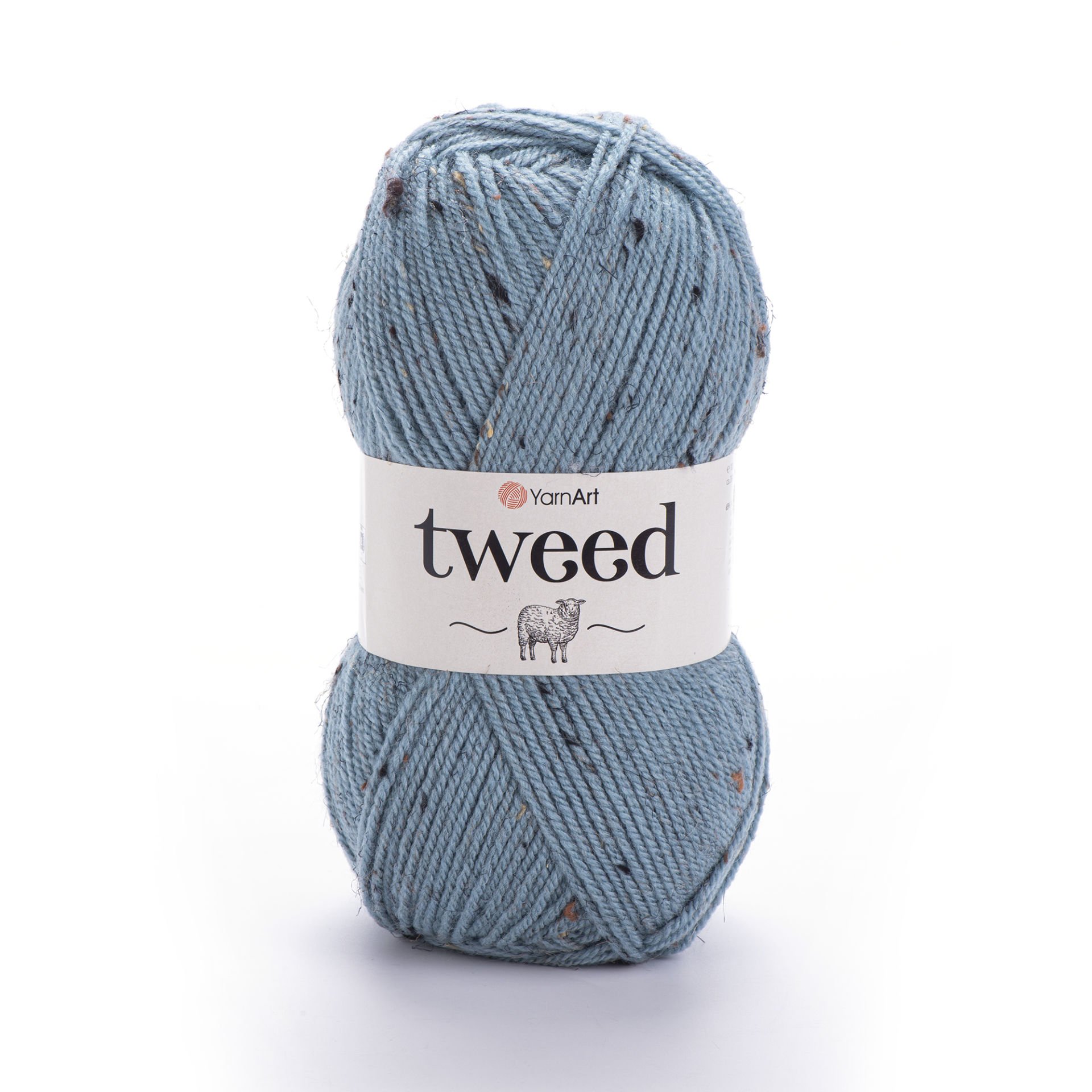 YARNART TWEED - KNITTING YARN BLUE - 234