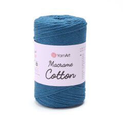 YARNART MACRAME COTTON - MACRAME CORD PETROL BLUE - 789