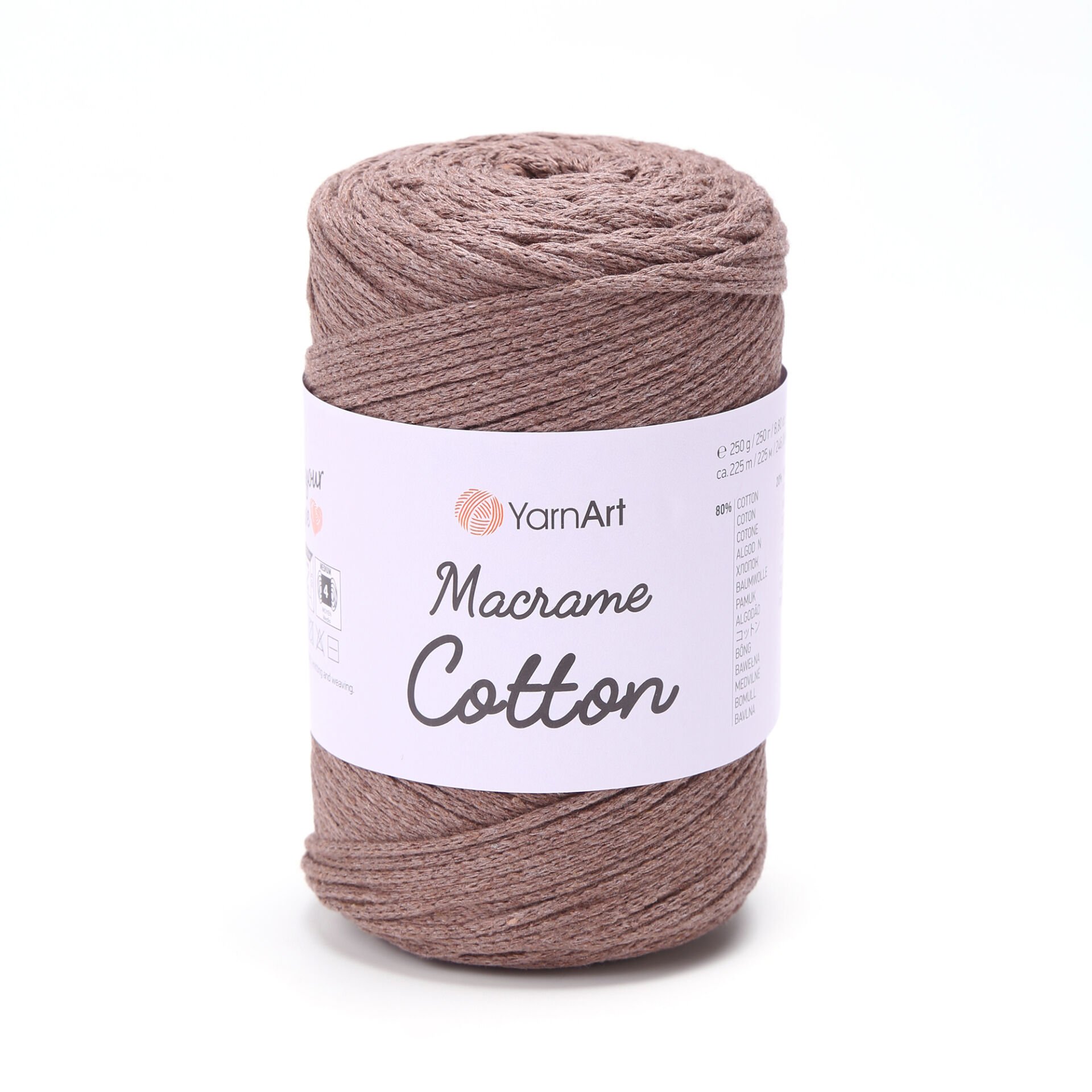 YARNART MACRAME COTTON - MACRAME CORD TAUPE - 791