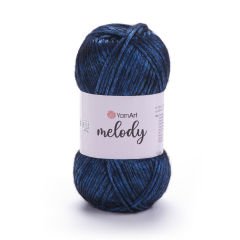 YARNART MELODY - SHINY KNITTING YARN PETROL BLUE - 900