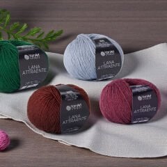 YARNART LANA ATTRAENTE - KNITTING YARN GREEN - 6661