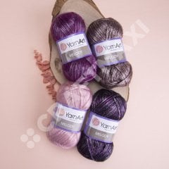 YARNART MELODY - MULTICOLOR SHINY KNITTING YARN