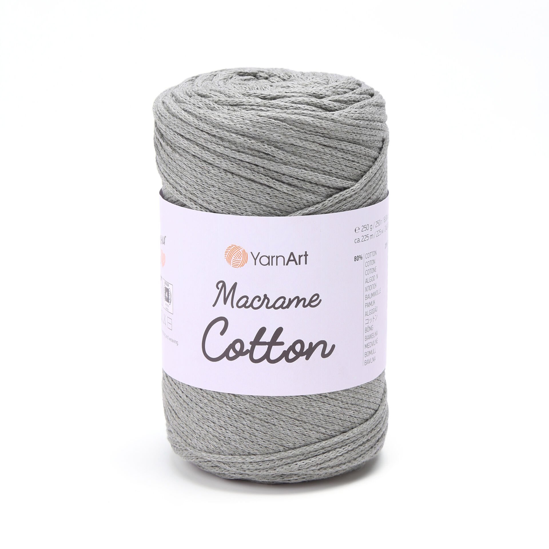 YARNART MACRAME COTTON - MACRAME CORD RESEDA GREEN - 794