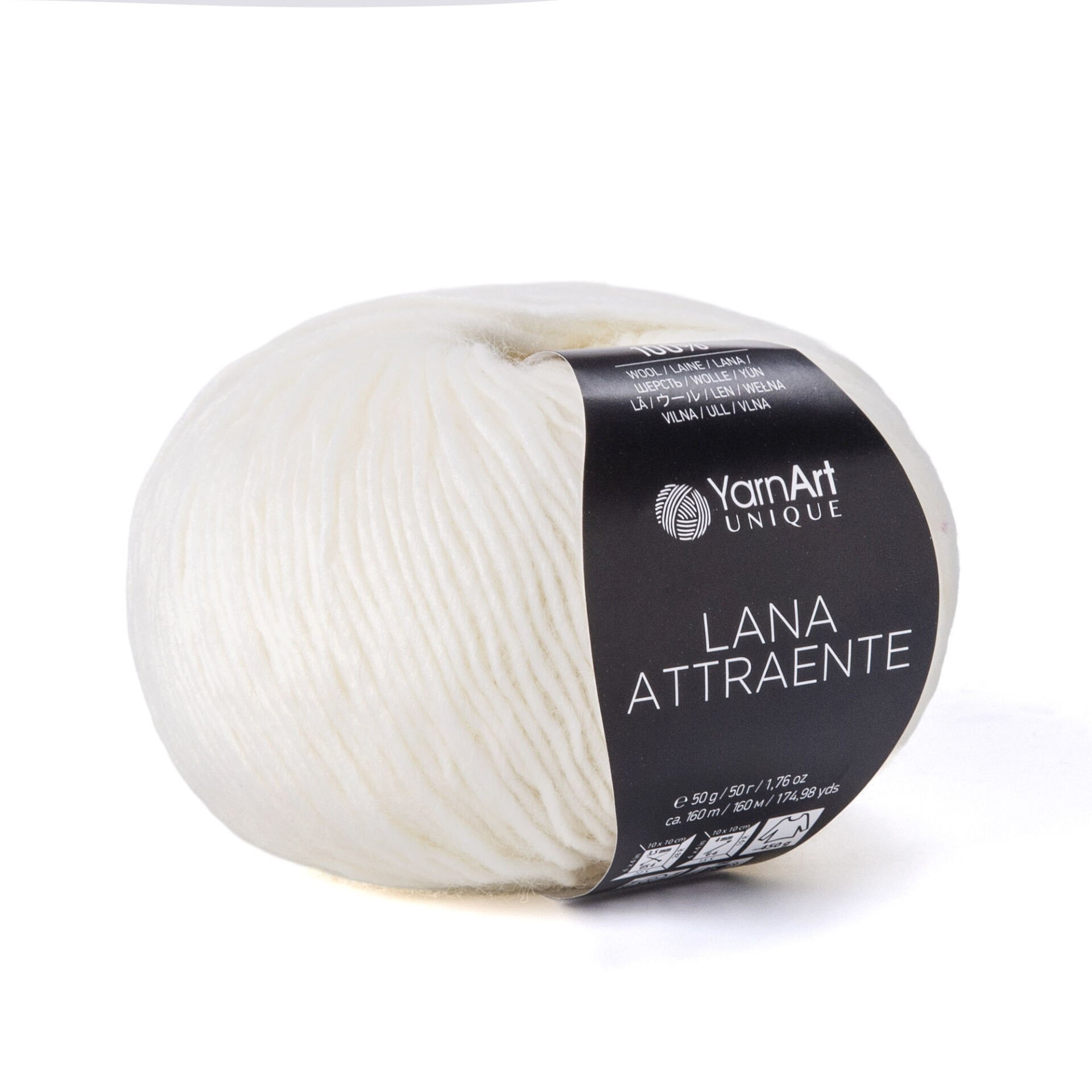 YARNART LANA ATTRAENTE - KNITTING YARN OFF-WHITE - 6601