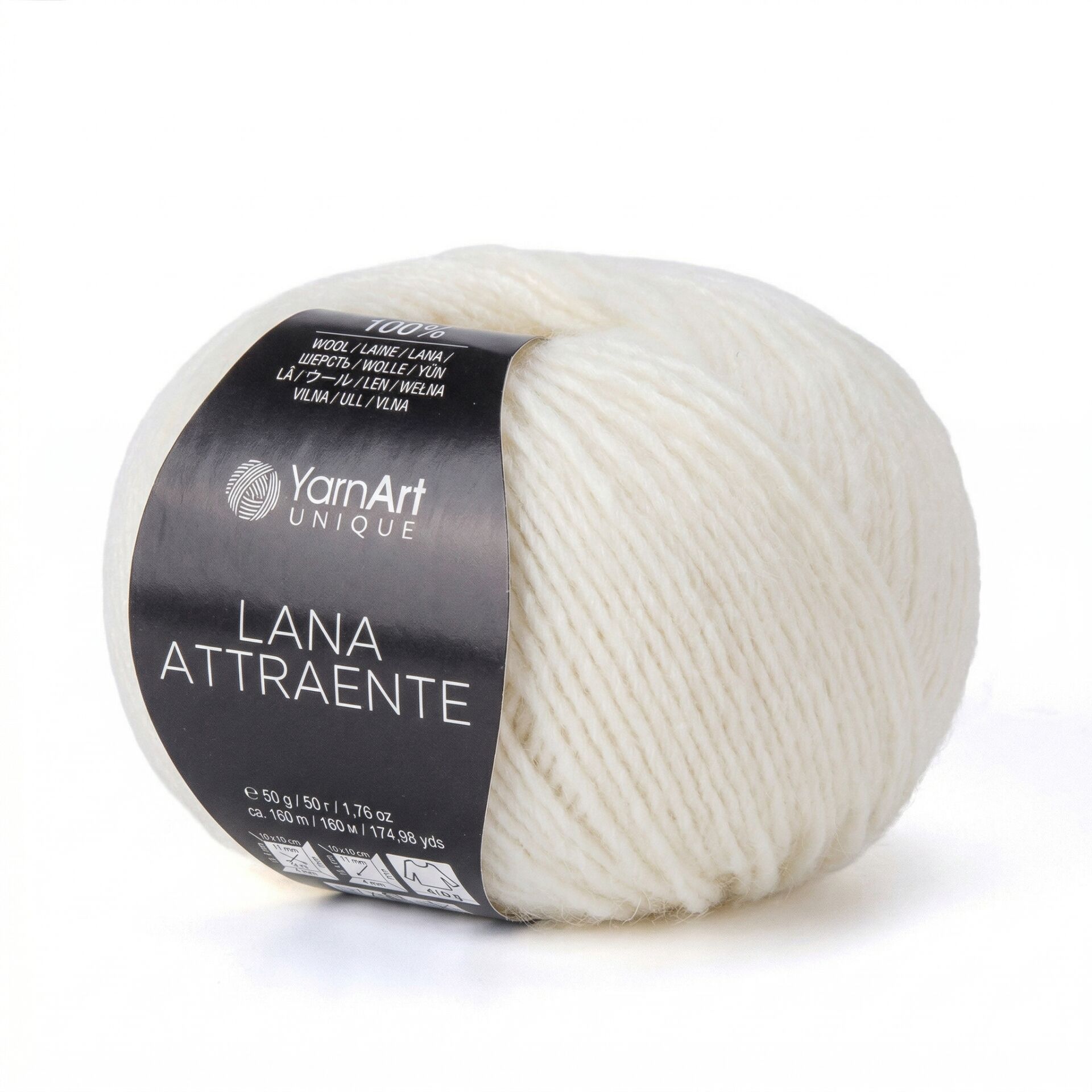 YARNART LANA ATTRAENTE - KNITTING YARN OFF-WHITE - 6601