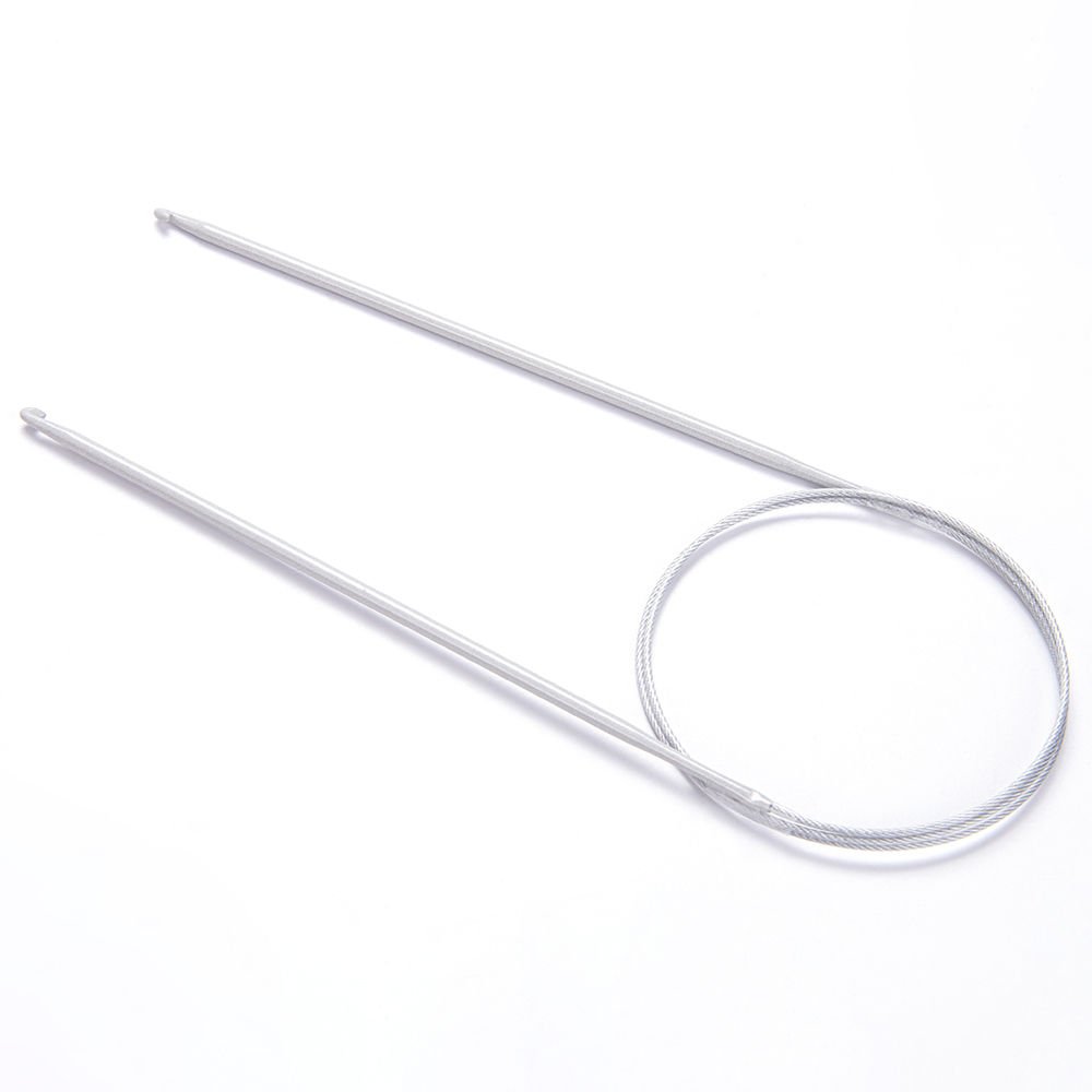 STEEL WIRED CIRCULAR TUNISIAN CROCHET HOOK 80 CM 2.5 MM