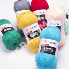 YARNART ADORE - ANTI-PILLING KNITTING YARN ICE GREY - 346