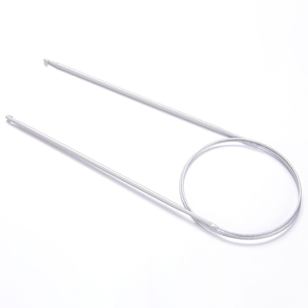 STEEL WIRED CIRCULAR TUNISIAN CROCHET HOOK 80 CM 3 MM