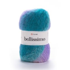 YARNART BELLISSIMO - MULTICOLOR KNITTING YARN VARIEGATED - 1414