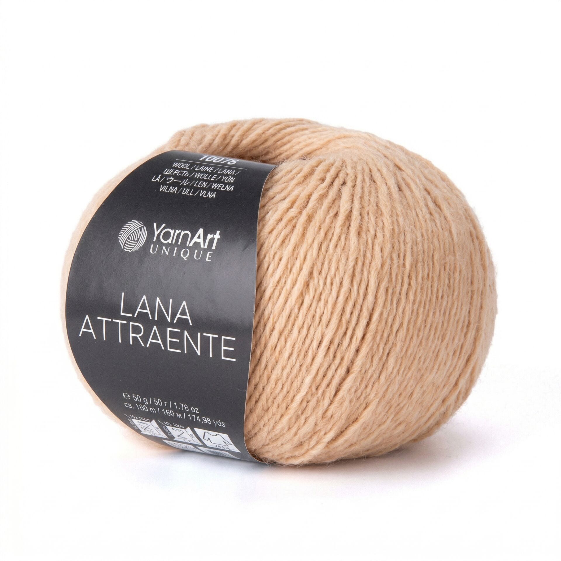 YARNART LANA ATTRAENTE - KNITTING YARN BEIGE - 6604