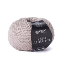YARNART LANA ATTRAENTE - KNITTING YARN TAUPE - 6605