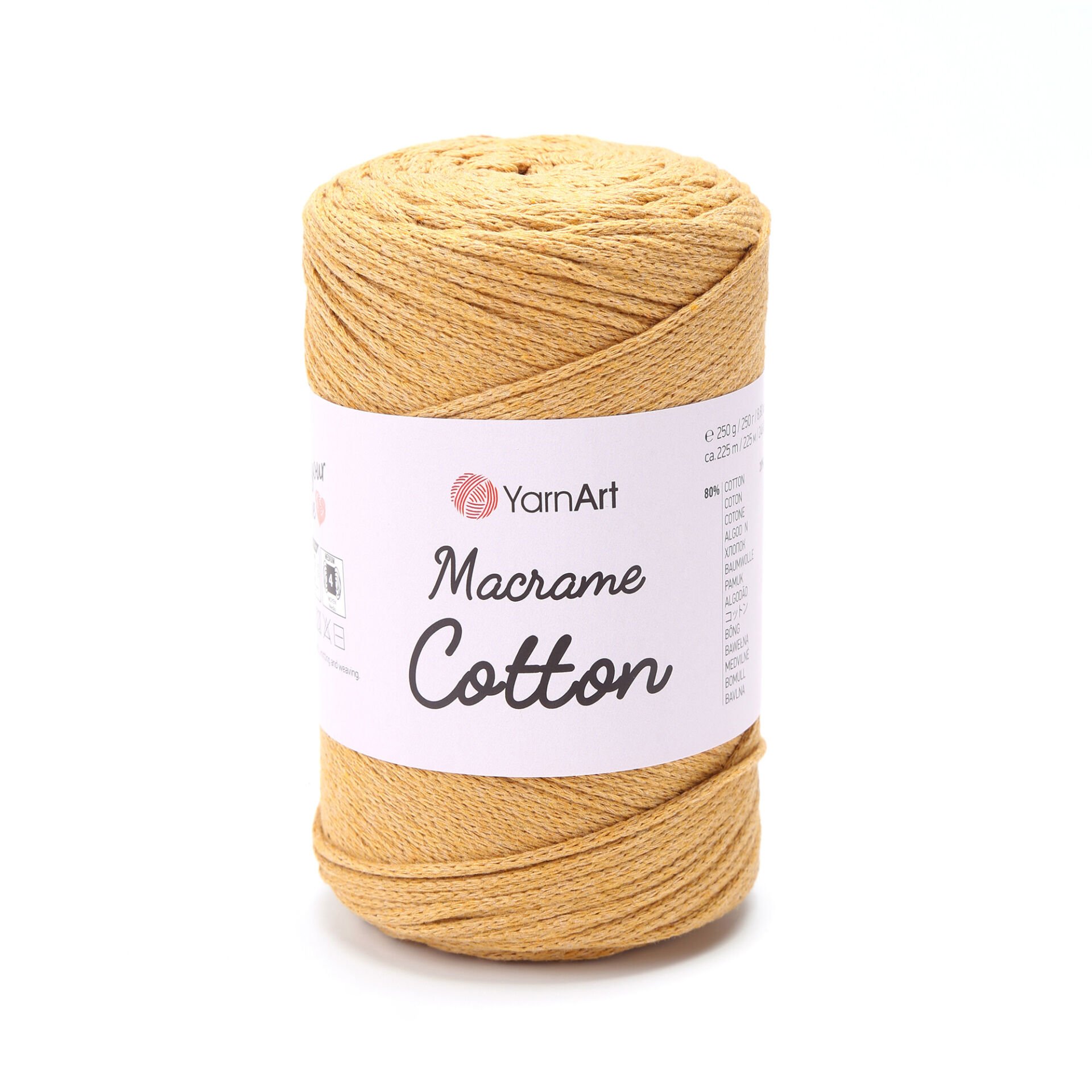YARNART MACRAME COTTON - MACRAME CORD MUSTARD - 796