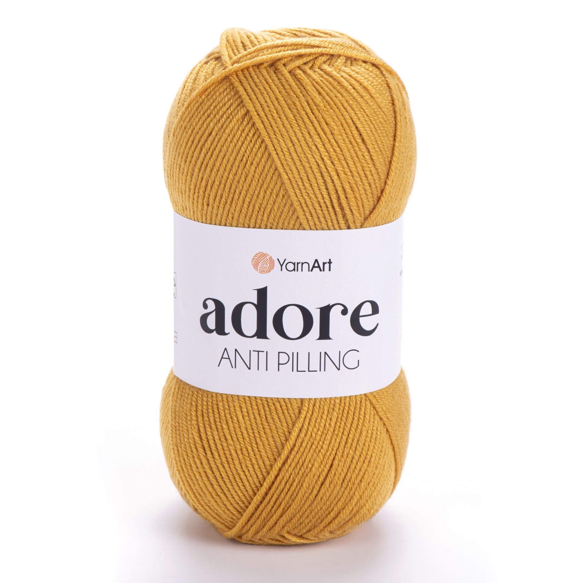 YARNART ADORE - ANTI-PILLING KNITTING YARN MUSTARD - 334