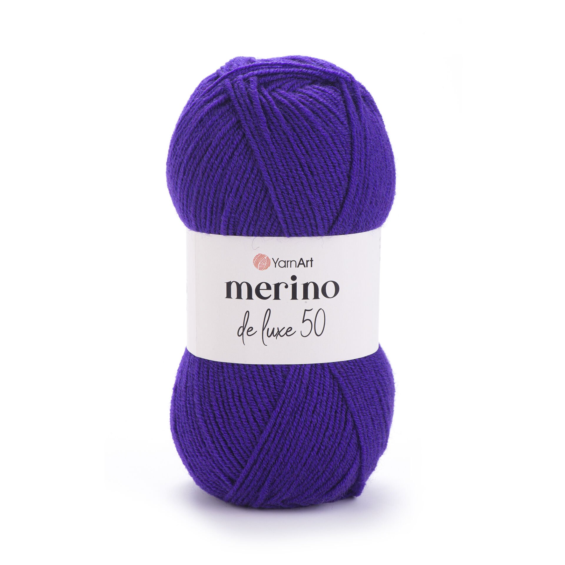 YARNART MERINO DE LUXE 50 - KNITTING YARN EGGPLANT PURPLE - 556