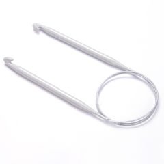 STEEL WIRED CIRCULAR TUNISIAN CROCHET HOOK 80 CM 8 MM