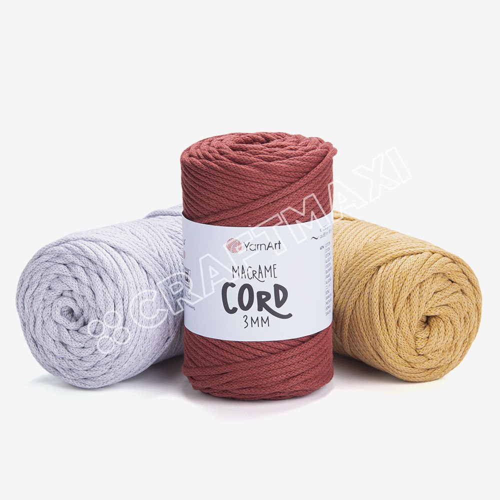YARNART MACRAME CORD 3 MM - MACRAME CORD